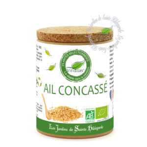 ail concassé déshydraté bio, pot de 50g, recommandé par sainte Hildegarde de Bingen