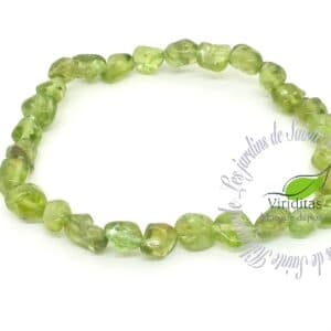 CHRYSOLITHE VERTE BRACELET PIERRES ROULE