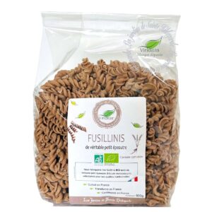 Fusillinis complets de véritable petit épeautre bio, sachet de 250g