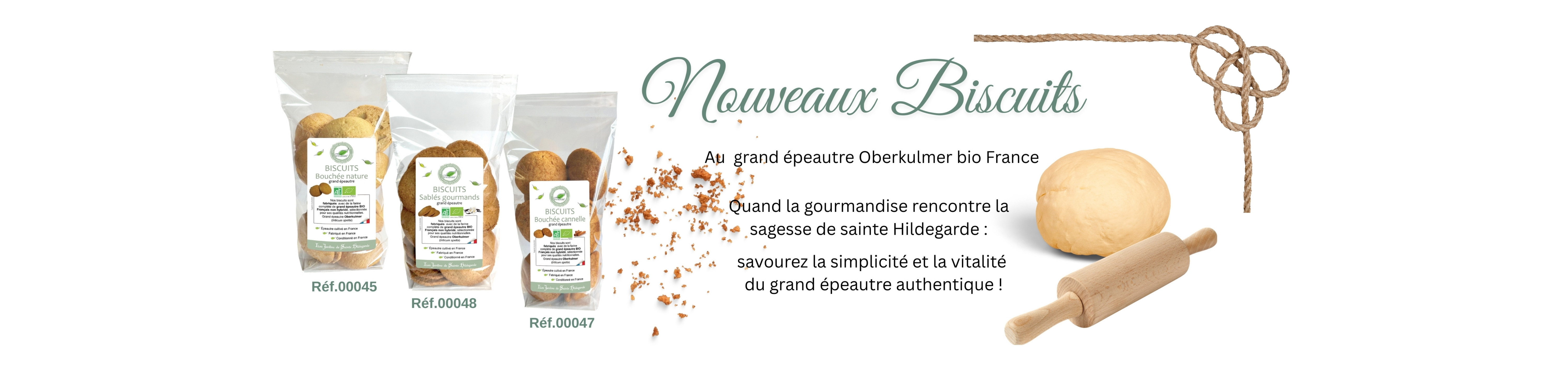 Bannière nouveaux biscuits
