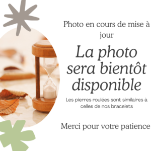 AIGUE MARINE COLLIER PIERRES ROULEES